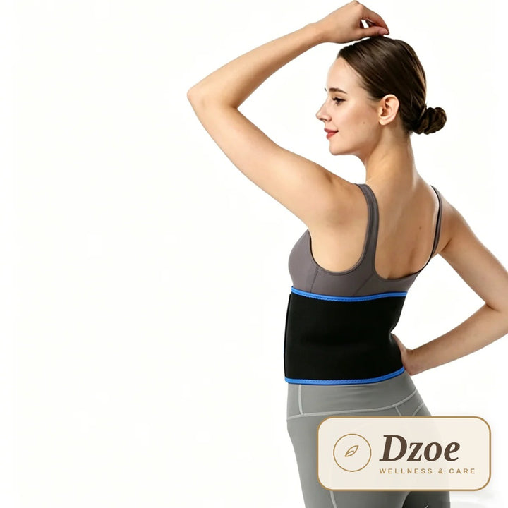 Dzoe Burn waist trainer sweat belt – detail view