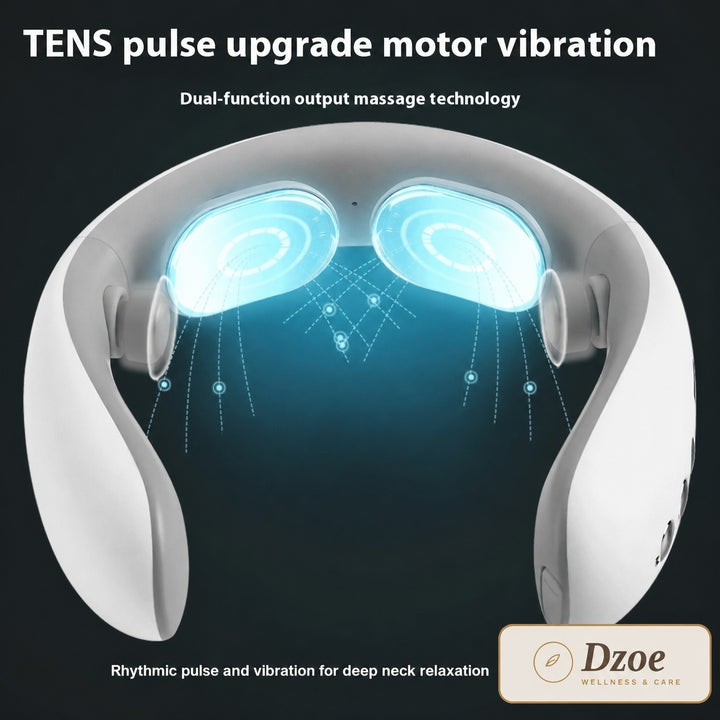 Dzoe Ease neck and shoulder massager, TENS pulse and vibration